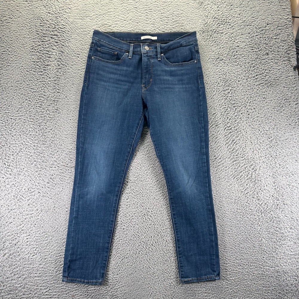 Levi's 311 Jeans Womens 31x27 Blue Cotton Denim Skinny Workwear Shaping Stretch